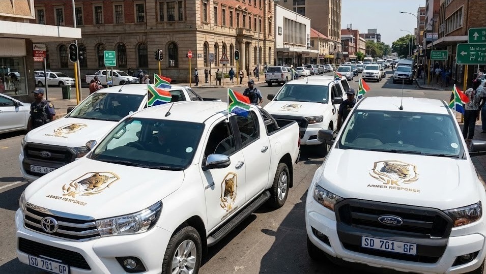 JK Armed Response cars responding with horn, siren and lights (Mega Compilation)