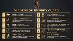 10 codes of security guard​