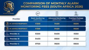 security prices per month south africa